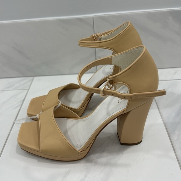 NEW! Franco Sarto Beige Leather Dima Heels- Size 9.5 - Picture 11 of 17